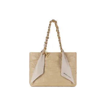 Elisabetta Franchi Scarf Chained Large Tote Bag