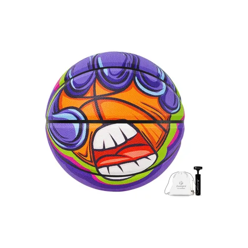 Kuangmi PU Basketball Roaring Purple Size 7 Ball Training Unisex