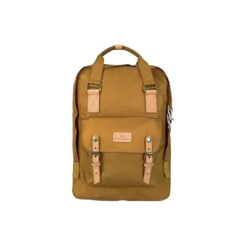 Doughnut Recycled Polyester Backpack Large Size Unisex Camel
