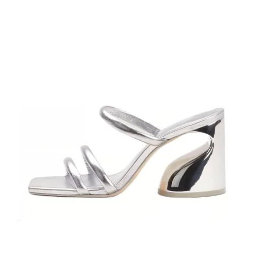 Cult Gaia Zuma 101mm Metallic-effect Mules
