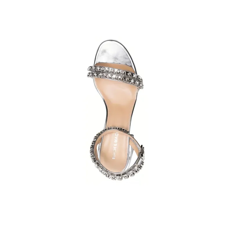 MACH & MACH Audrey 55mm Metallic Sandals-4