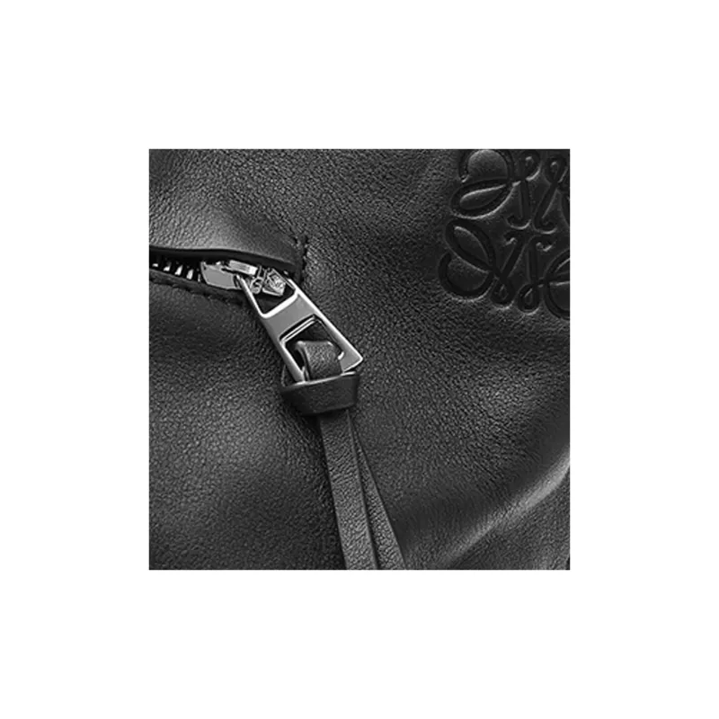 LOEWE Cow Leather Shoulder Bag Crossbody Bag Men's Black-4