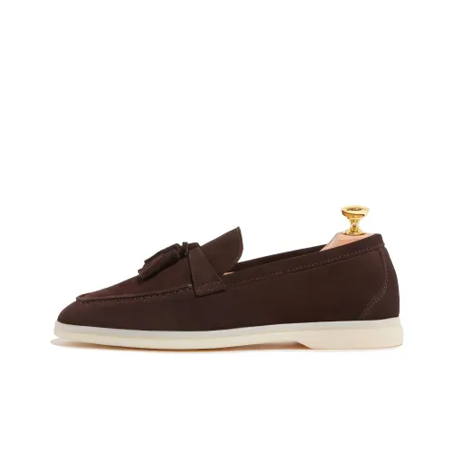 SCAROSSO Leandra Tassel-detail Suede Loafers