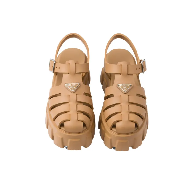 PRADA Monolith 55mm Platform Sandals-4