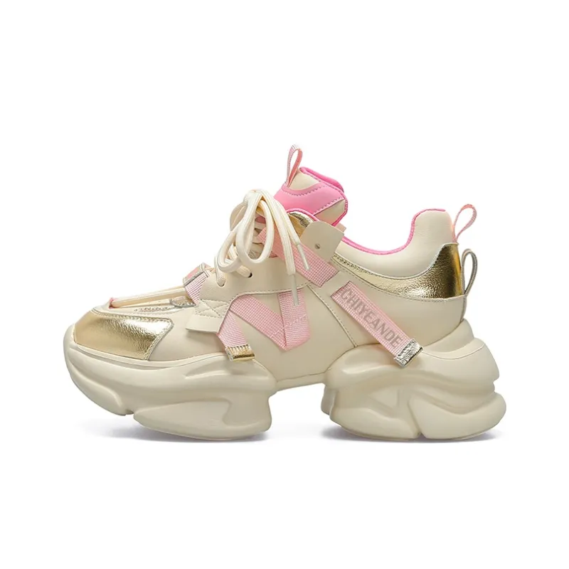 CHIYEANDE Low-Top Chunky Sneakers 7cm Women's-9