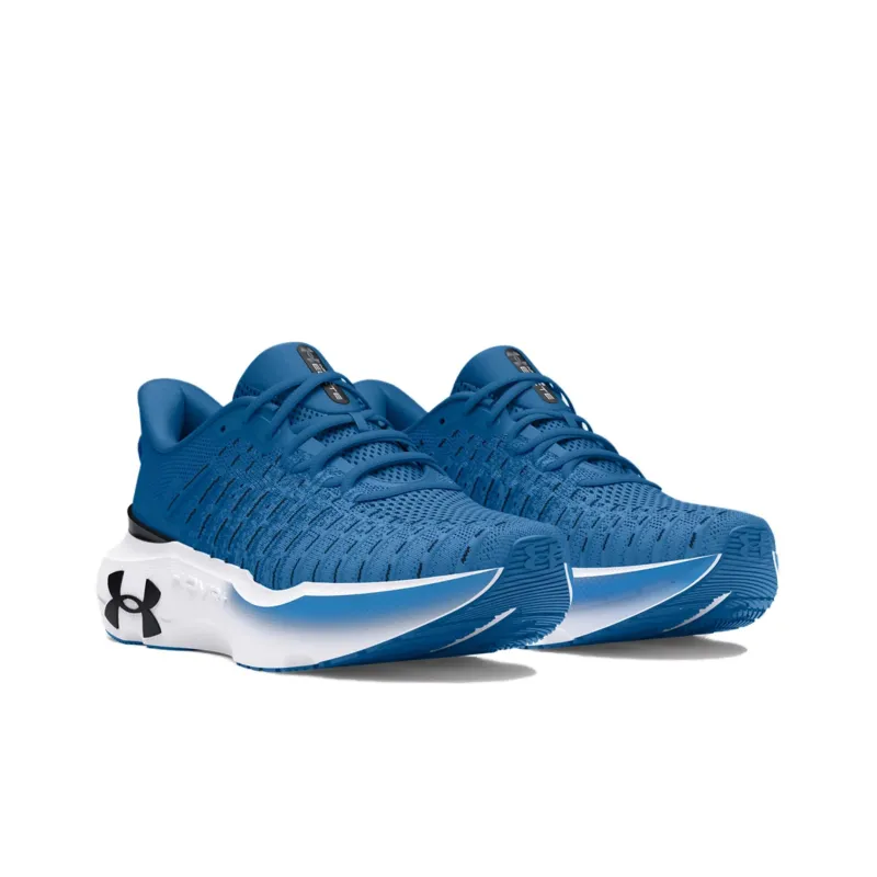 Under Armour Infinite Elite Cushioning Anti Slip And Wear Resistant Low Top Running Shoes Men's Blue White-3