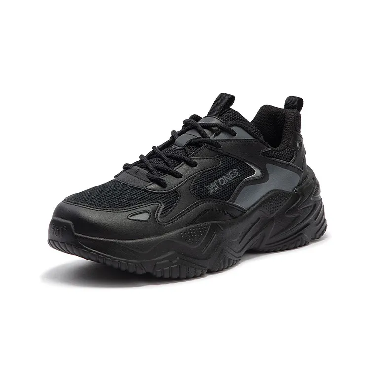 361° Ode Anti Slip And Wear Resistant Breathable Low Top Casual Shoes Men's Black Gray-1