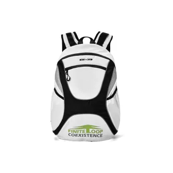 FINITE LOOP COEXISTENCE Collaboration Recycled Material Backpack Unisex White