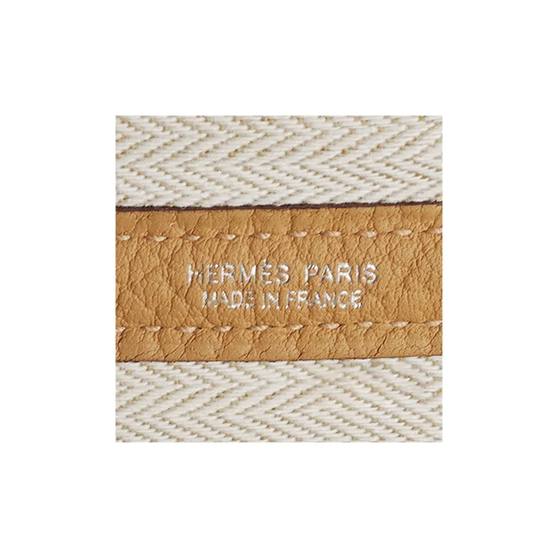 HERMES Garden Party Negonda Calfskin Shoulder Bag, Crossbody Bag, Handbag Regular Unisex 4B Biscuit Cookie-5