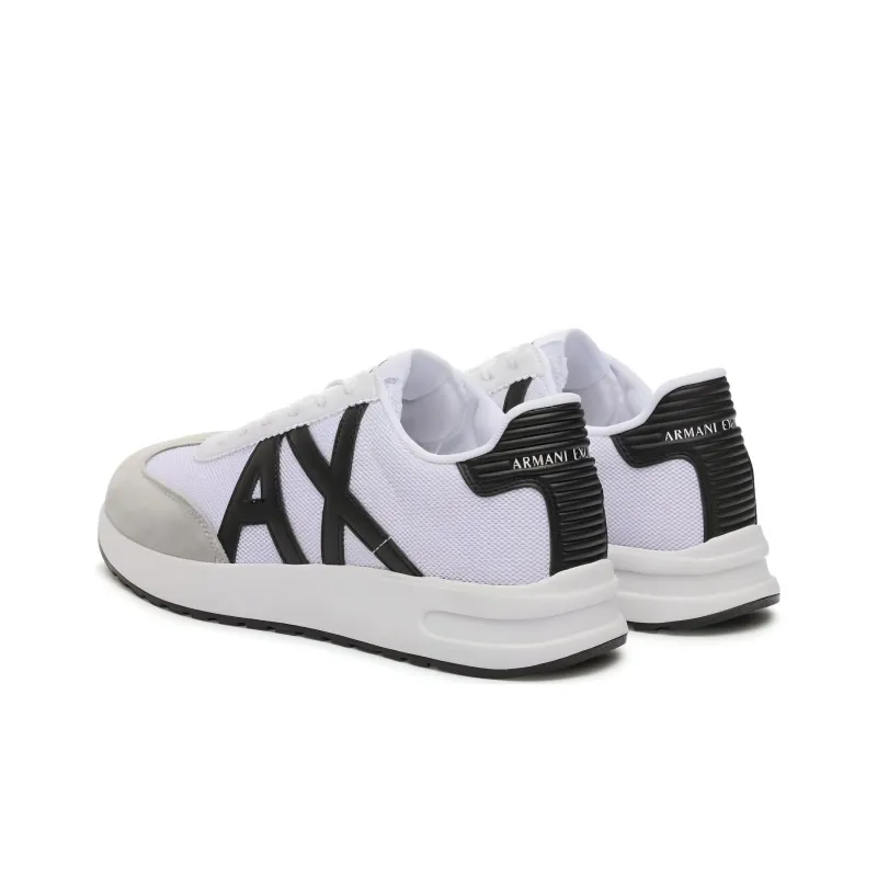 EMPORIO ARMANI Low Top Casual Shoes Men's Gray White-2