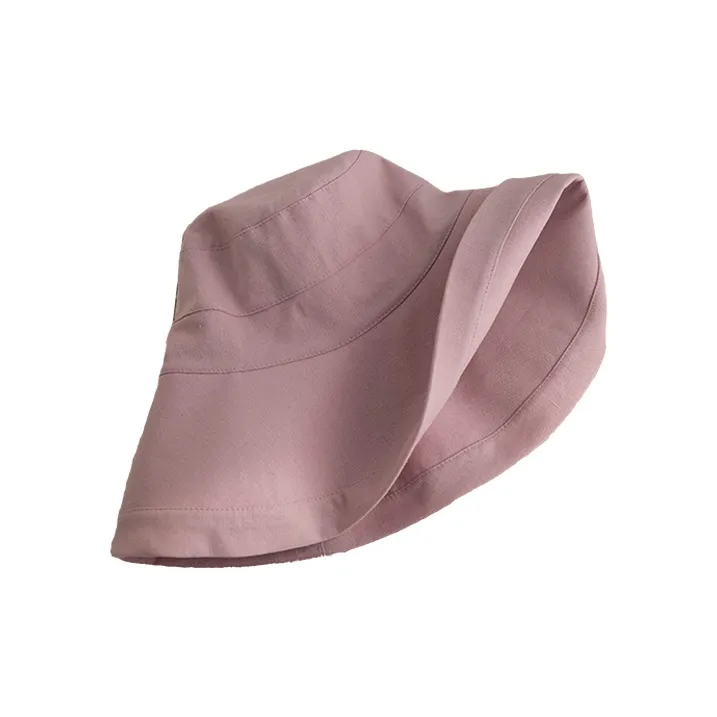 Lagur Cotton Linen Blend Bucket Hats Women's-6