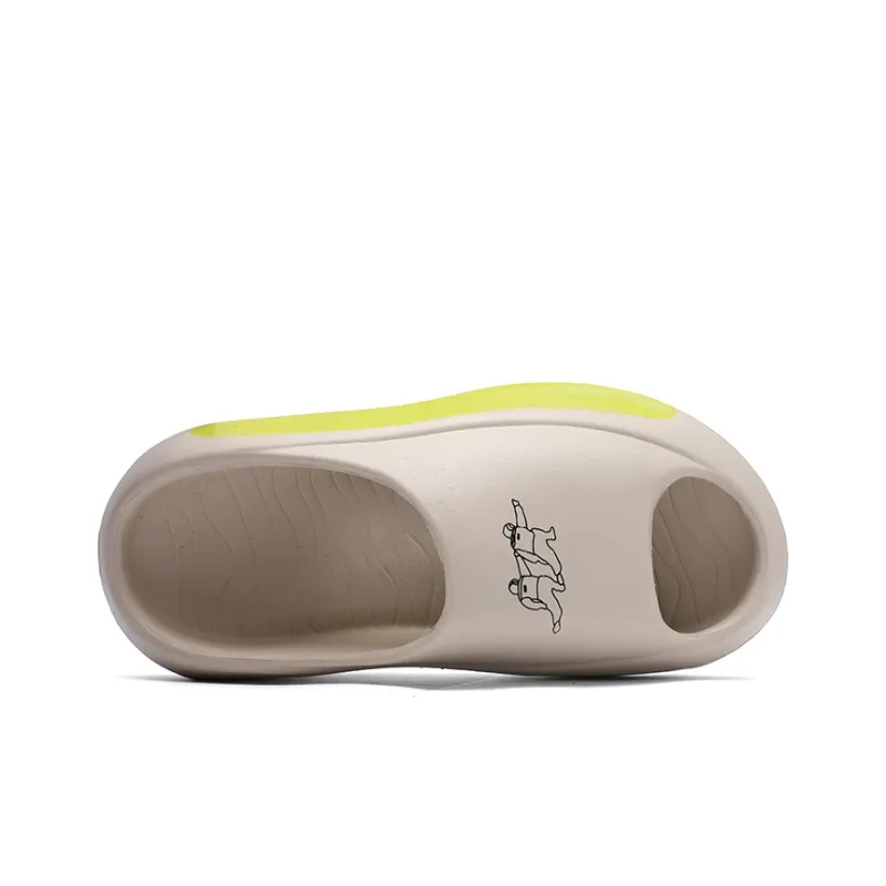 Paco Races EVA Totem Quiet Slide Slippers Unisex Apricot-2