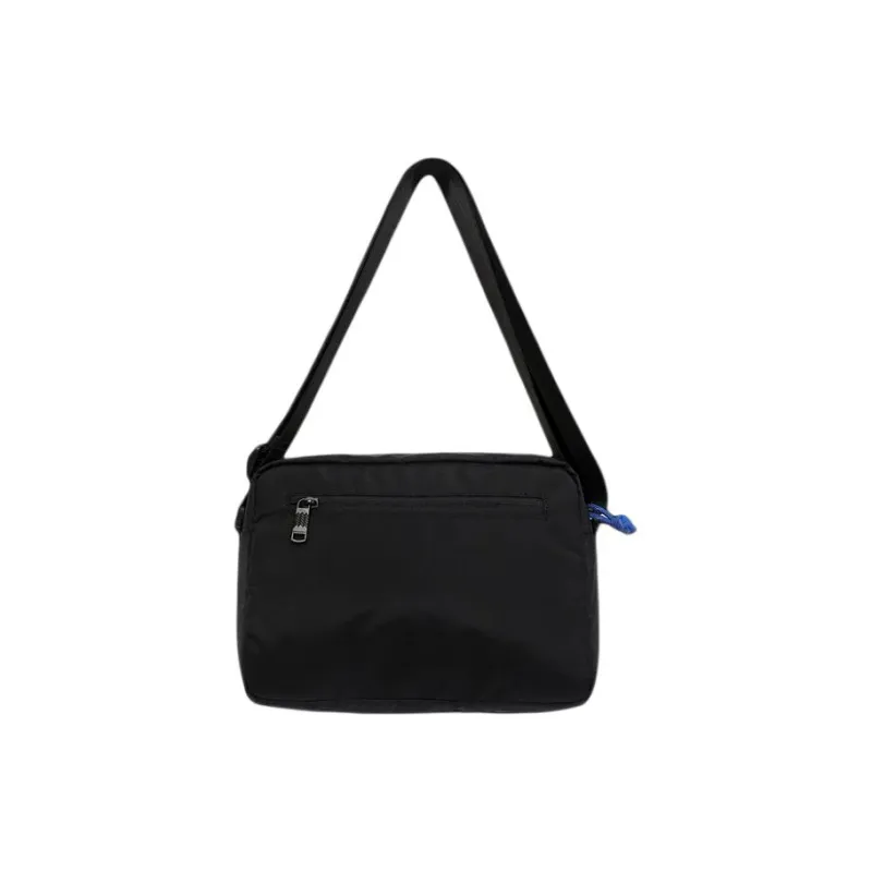 Doughnut Nylon Crossbody Bag, Shoulder Bag Unisex Black & Blue-2