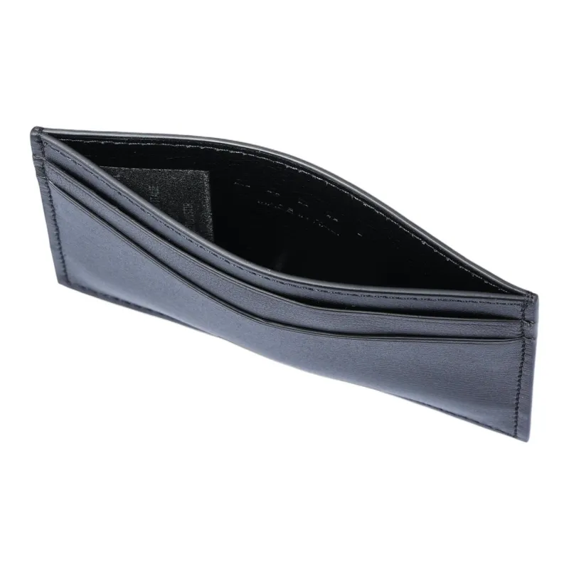 MARNI Leather Card Holder Unisex Black-3