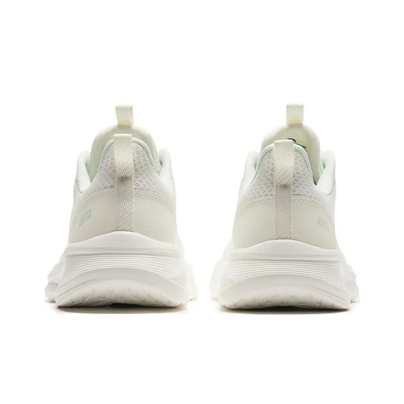 Anta Running Collection Cushioned Slip Resistant Low Top Running Shoes Women's White Pink-3