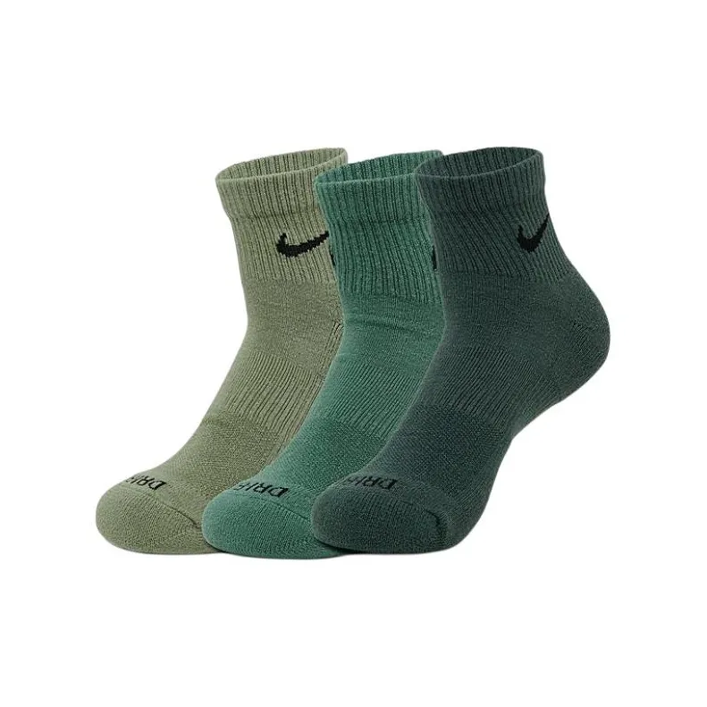 Nike Everyday Plus Cushioned Training Ankle Socks Mid-Calf Socks Men's 3 Pack-0