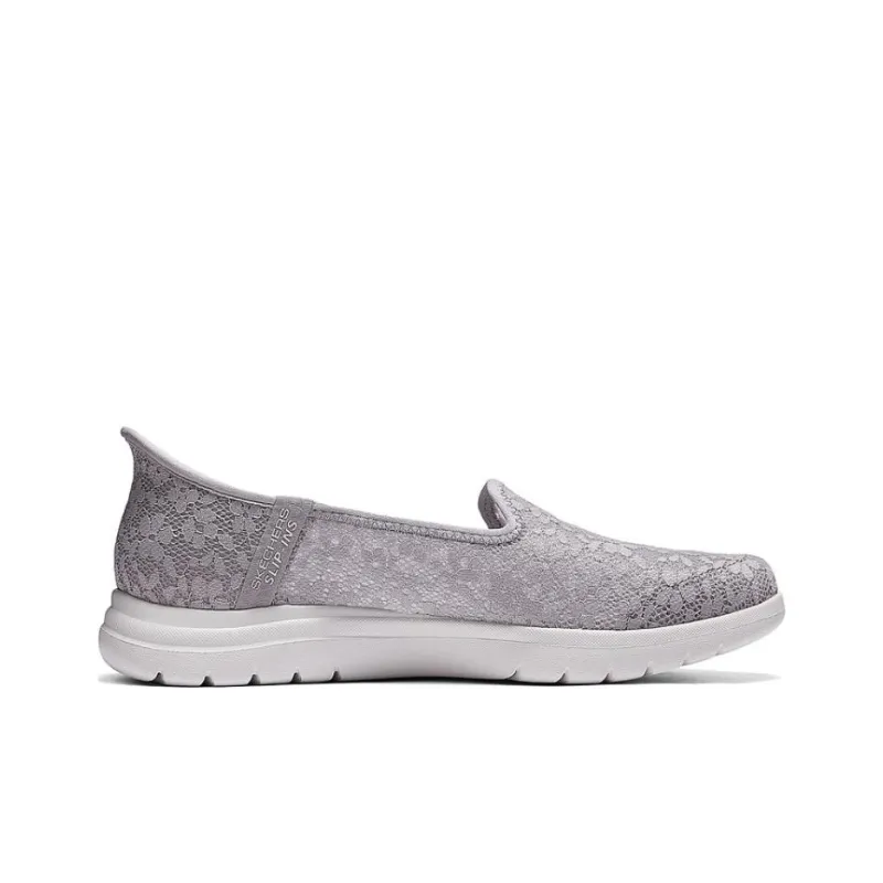 Skechers Durable Breathable Low Top Casual Shoes Women's Lavender-1