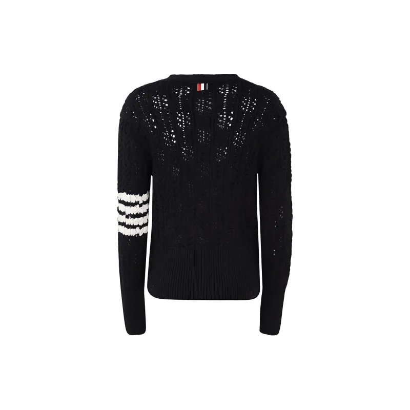 THOM BROWNE· FW22 Knitwear Women's Black-1