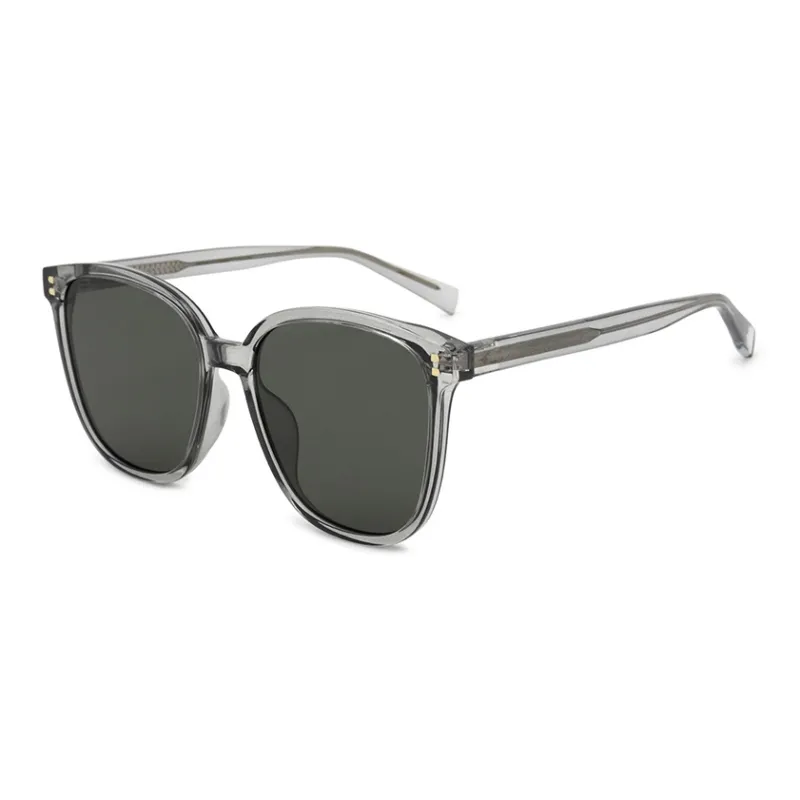 Pair Ponyo TR/Memory Plastic Square Sunglasses Unisex White/Light Gray-5