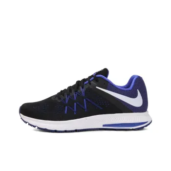 Nike Cushioning Wear-Resistant Low-Top Running Shoes Men's White Purple