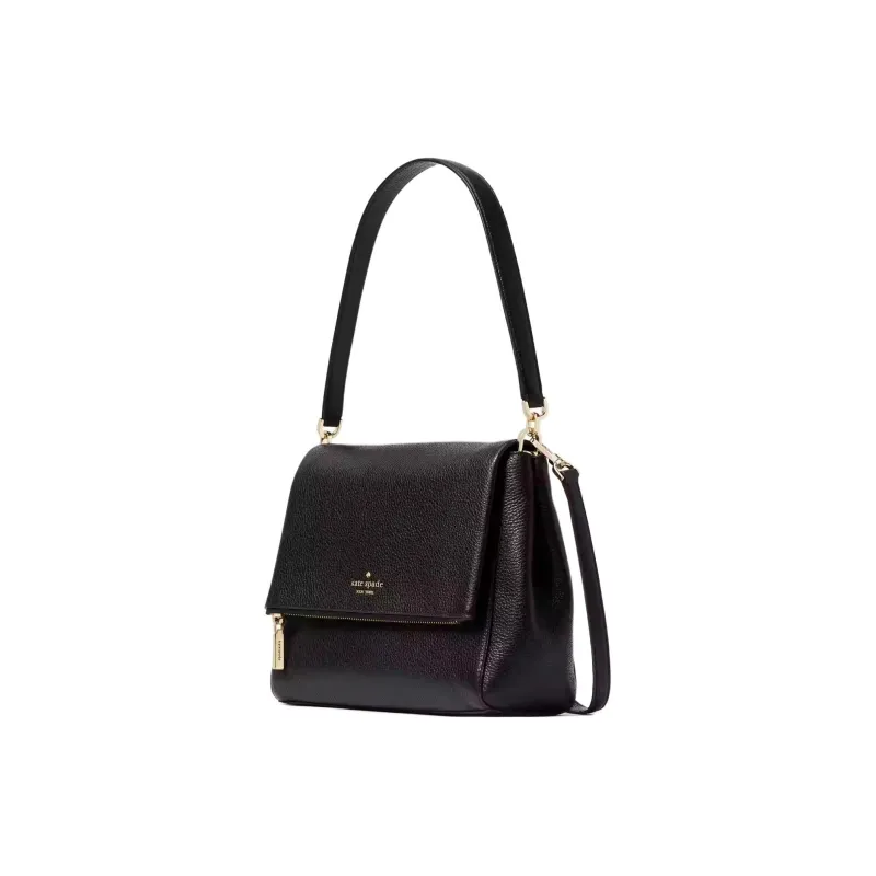 Kate Spade Leila Pebbled Leather Portable Crossbody Bag, Shoulder Bag Women's Black-1