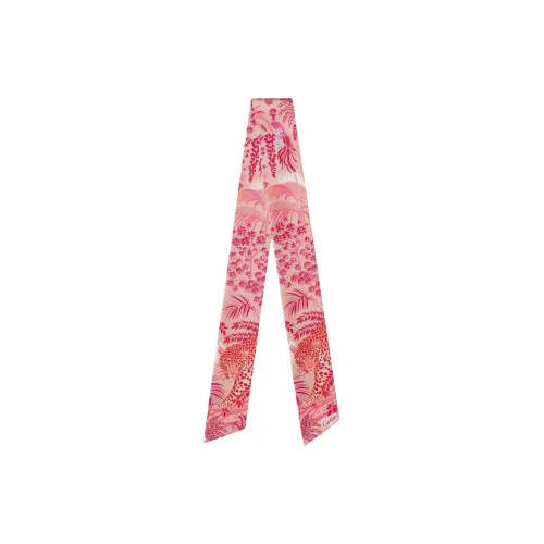 CARTIER Silk Scarves Men's Pink