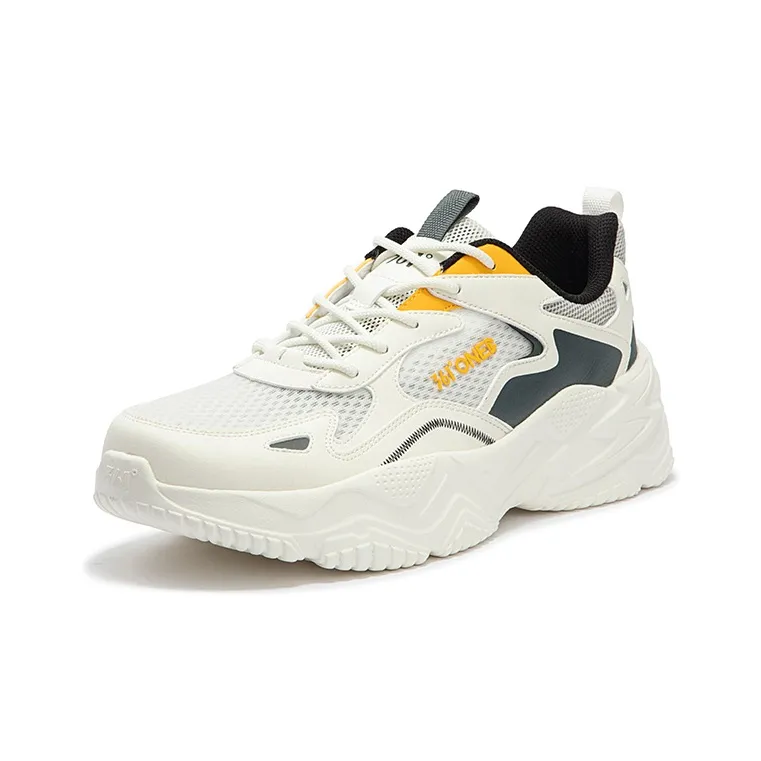361° Ode Slip Resistant, Abrasion Resistant, Breathable Low Top Casual Shoes Men's White Gray-1