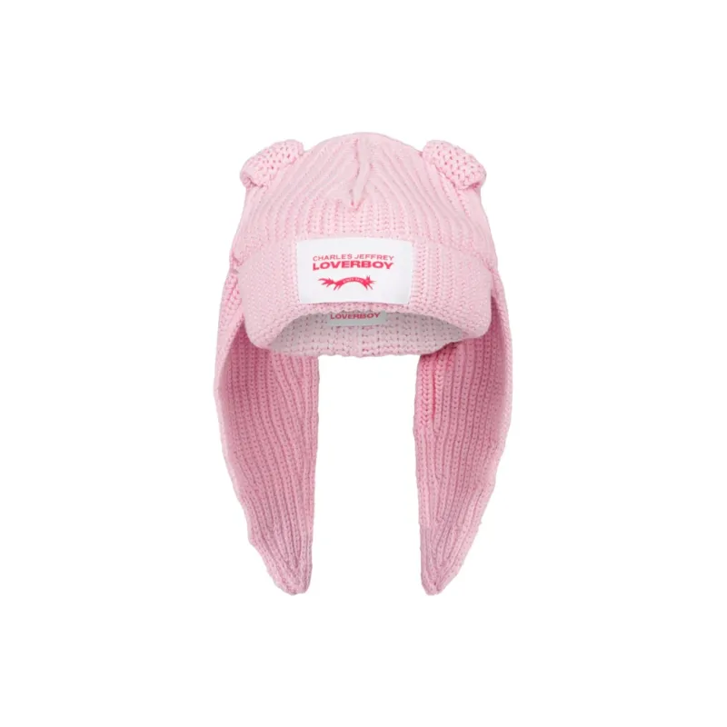 CHARLES JEFFREY Loverboy Chunky Rabbit Cotton Beanie-0