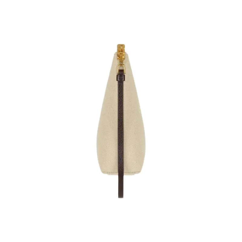 GIVENCHY Cotton Travel Bag Clutch Women's Military Beige-1