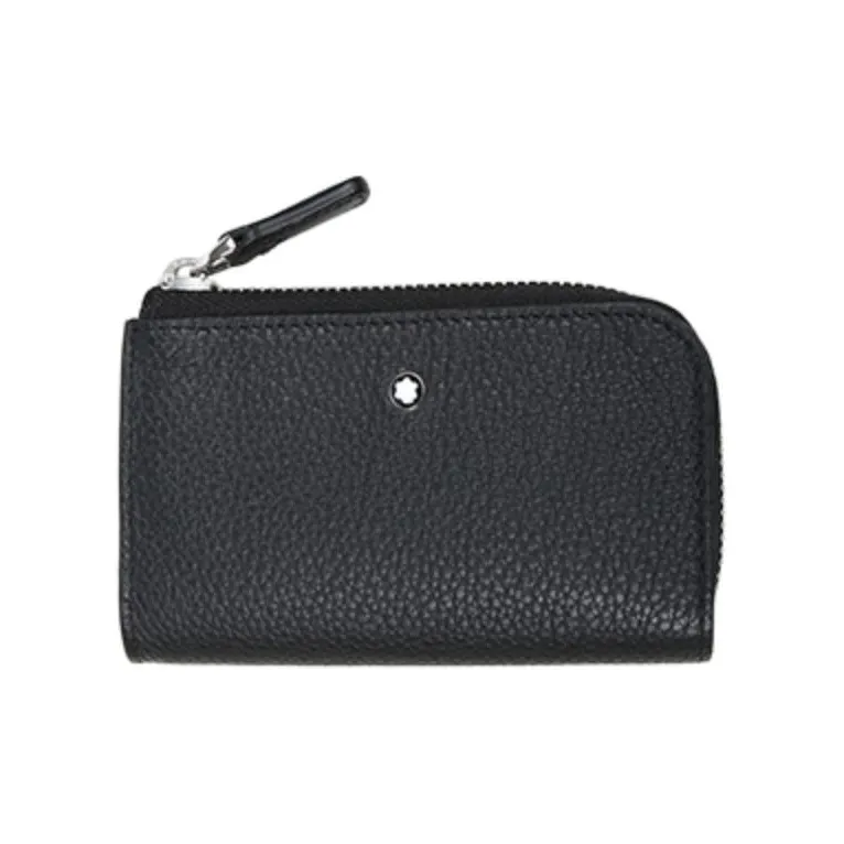 MONTBLANC Meisterstuck Cow Leather Clutch Key Pouch Men's Black-1