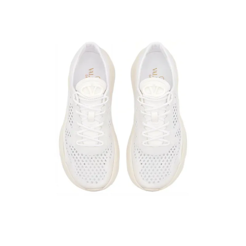 Valentino True Actress Mesh Lace Up Sneakers Women's-3