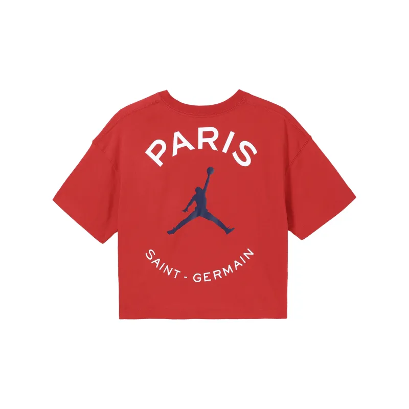 Jordan Crop Tops Women's Red-1