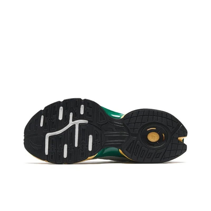 Anta Cushioning Height Increasing Low Top Nitrogen Technology Running Shoes Men's White Green-4
