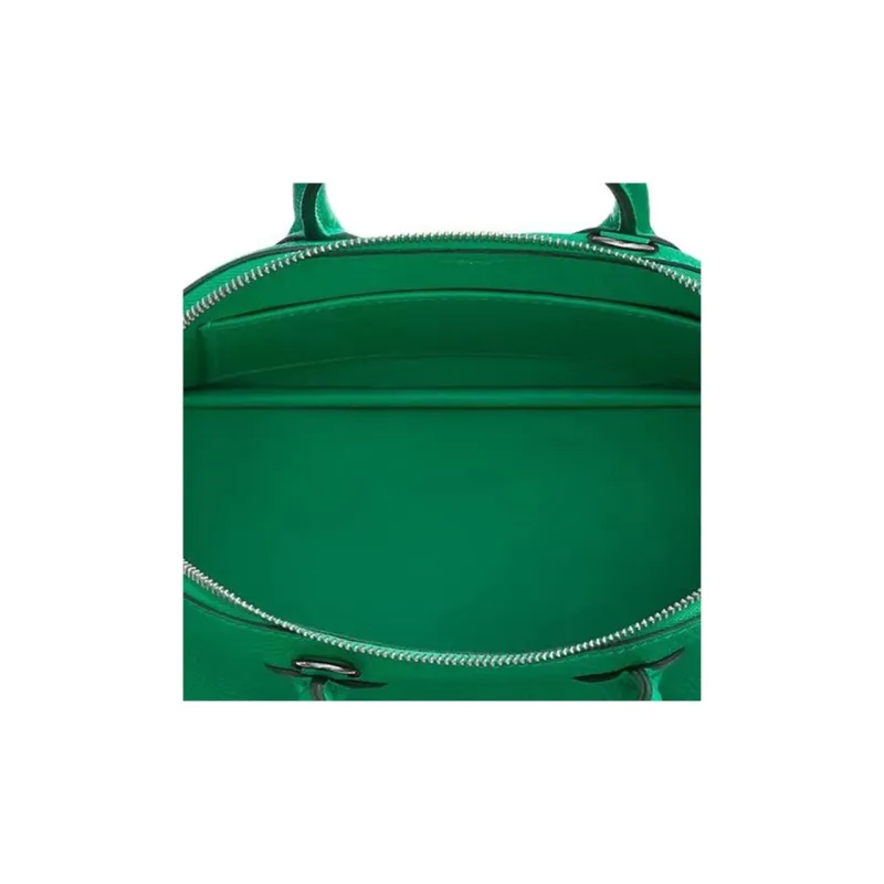 HERMES Bolide Goatskin Bowling Bag Shoulder Bag Crossbody Bag Handbag Mini Women's 6W Menthe Mint Green-3