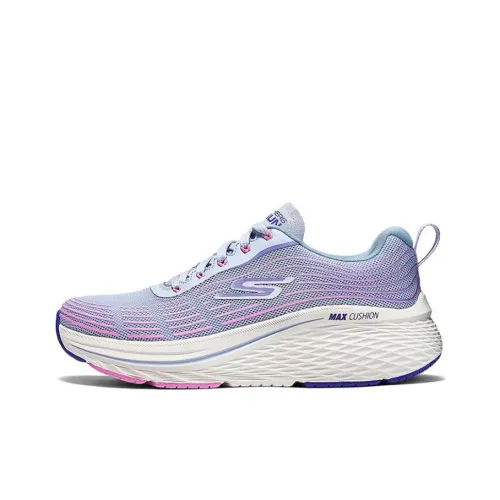 Skechers Cushioned STAND Resistant Breathable Low Top Casual Running Shoes Women's Blue Pink