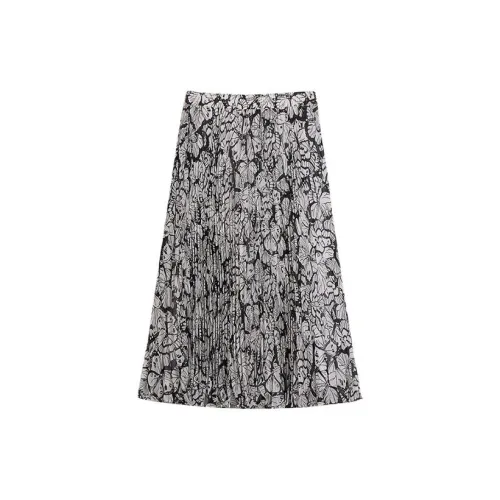 CLUB MONACO Casual Long Skirts Women's Black/White