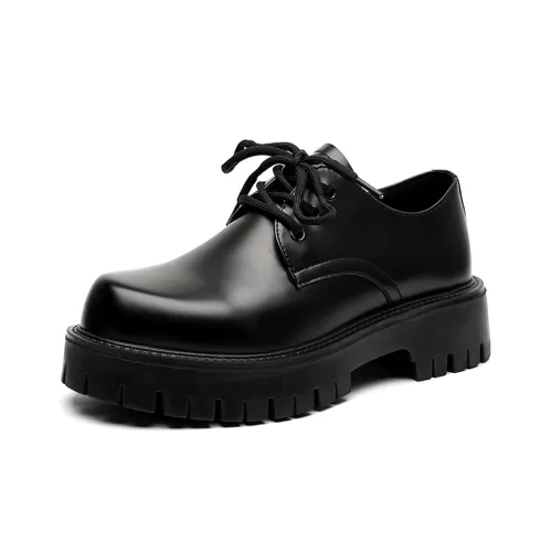 BVFNLEE Dress Shoes Men Mid-Top Black