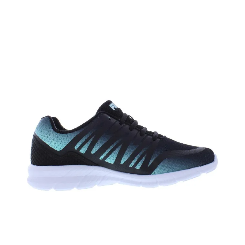 FILA Memory Fantom 5 Cushioning Anti Slip And Wear Resistant Low Top Running Shoes Women's Blue Black-1