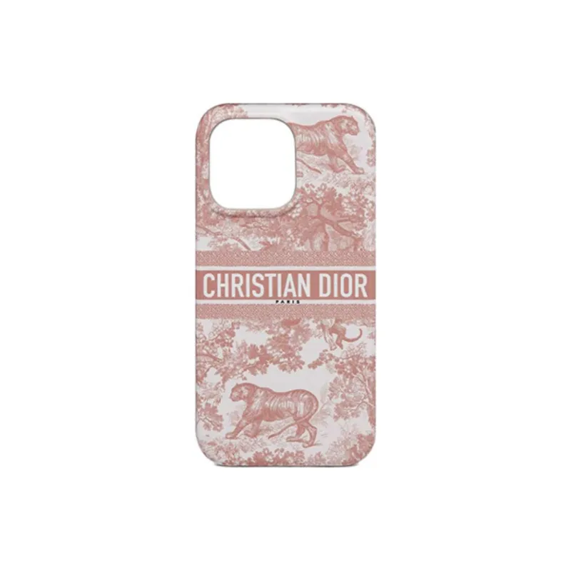 DIOR Leather Material Dior Travel Collection Juicy Print Smooth Phone Cases Compatible With IPhone 13 Pro-0