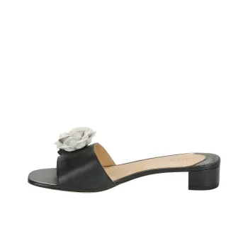 Polo Ralph Lauren Fay Slide Slippers 3cm Women's Black