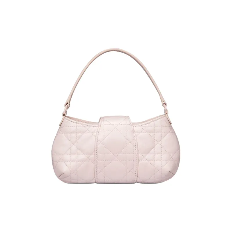 DIOR Matte Sheepskin One Shoulder Handbags Kids' Pink-2