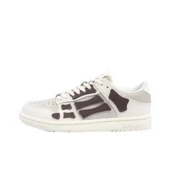 AMIRI Skel Top Low Skateboard Shoes Women's White Brown
