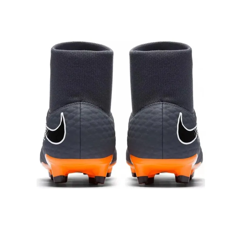 Nike AG Rubber Short Studs Cushioning Anti-Slip And Wear-Resistant Soccer Shoes Men's Blue Orange-4
