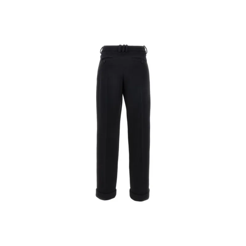 BALMAIN High Rise Tapered Trousers-1