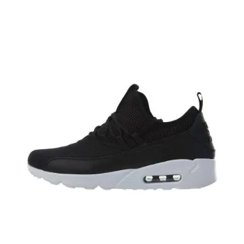 Nike Air Max 90 Cushioning Anti Slip And Wear Resistant Low Top Running Shoes Men's Black White