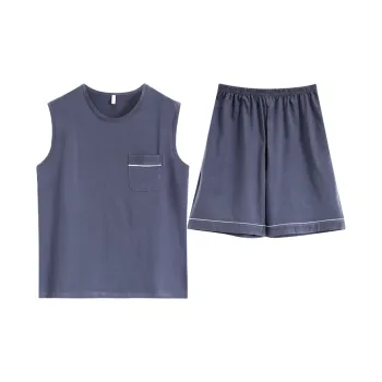 Pretty Lady Pajama Set Men's Navy Blue