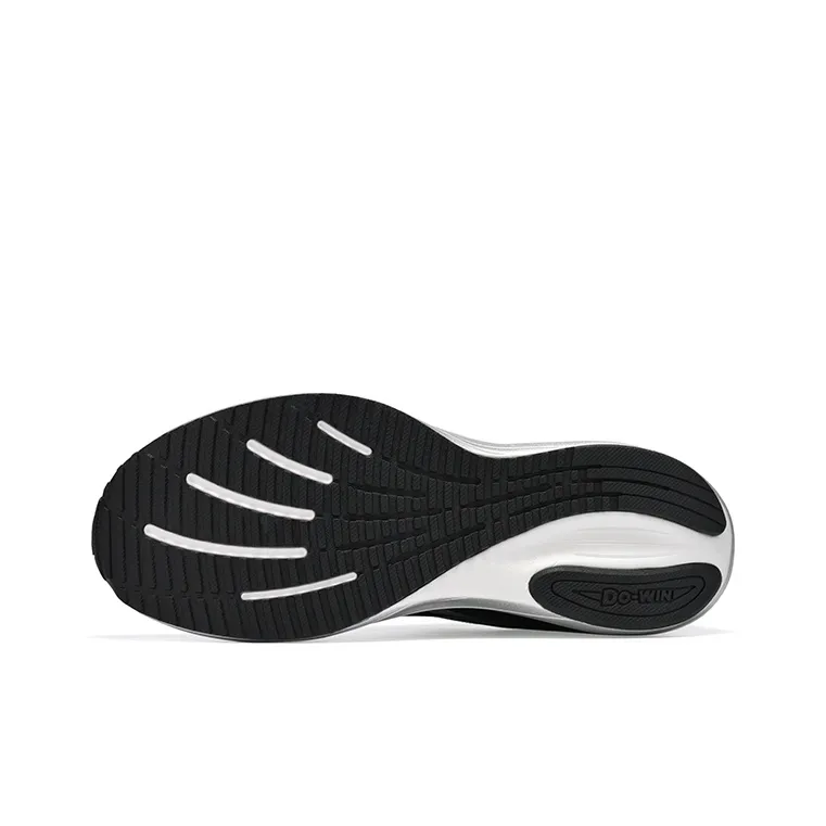 DO WIN Critical 2nd Generation Cushioning Anti Slip And Wear Resistant Low Top Running Shoes Unisex Black/Silver-4