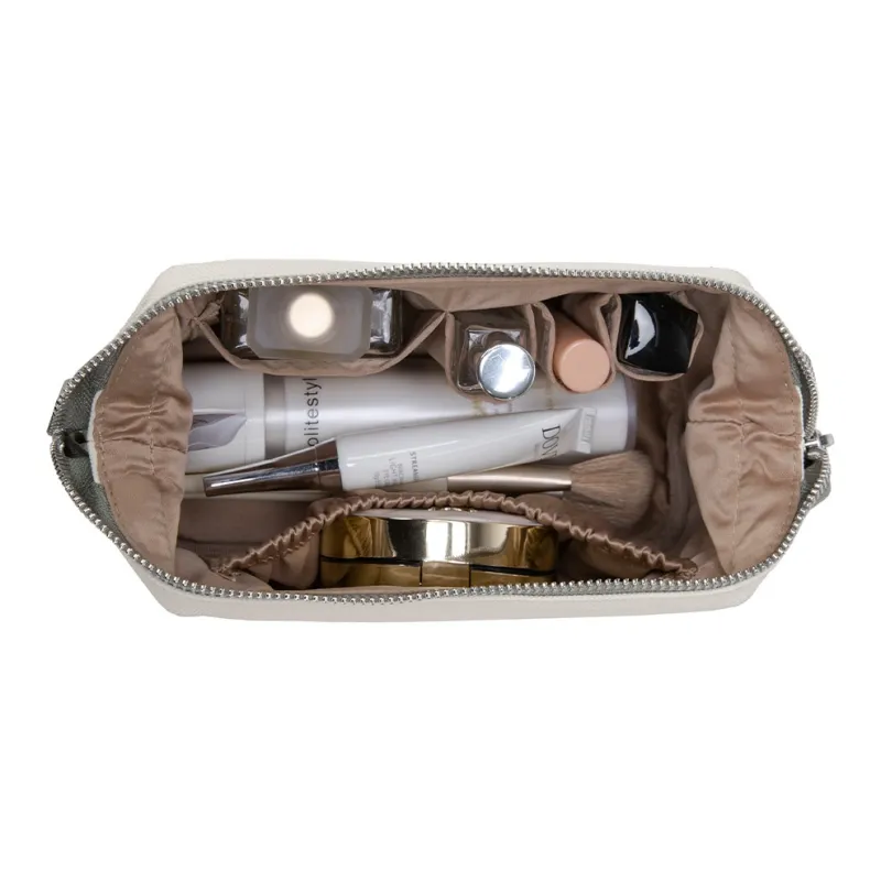 Farmacy PU Clutch Toiletry Bag Storage Bag Makeup Bag Medium Size Women's Black/Khaki/Green-13