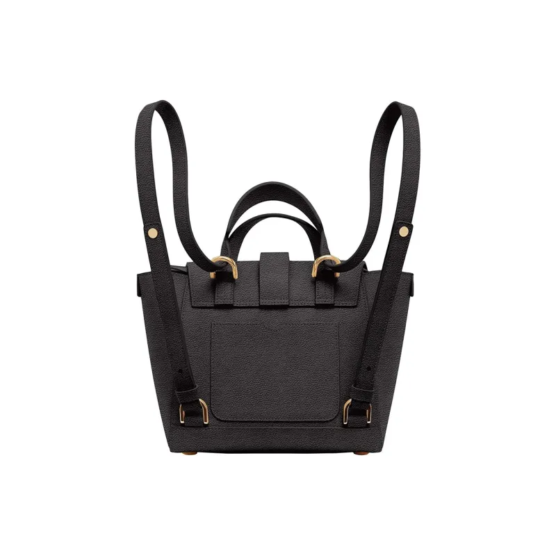 SENREVE Cow Leather Crossbody Bag Small Size Unisex Charcoal Gray-1