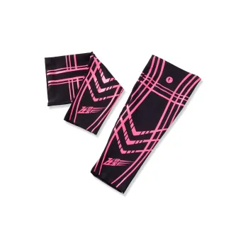 QIAODAN Running Marathon Basketball Leg Guards Fluorescent Flying Shadow Pink